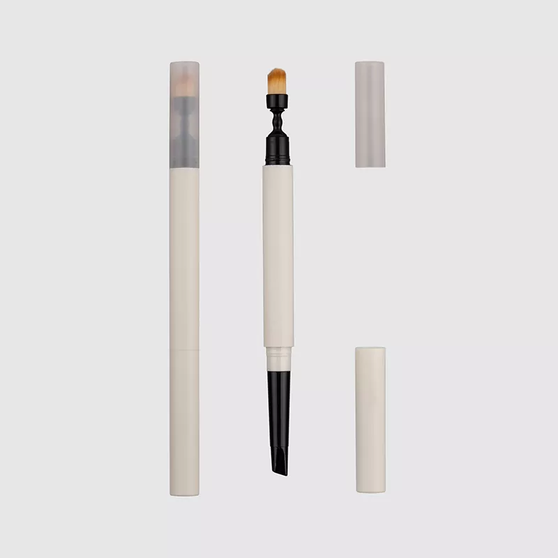 Dual-End-Brauenstift mit Rundbürstenverpackung