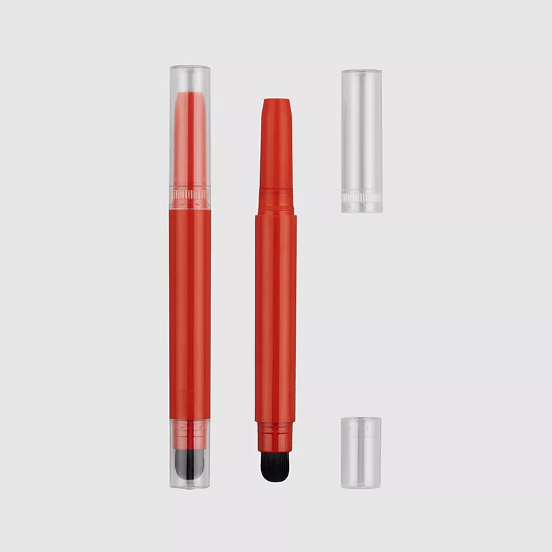 Lippenstift und Runde Pinselverpackung