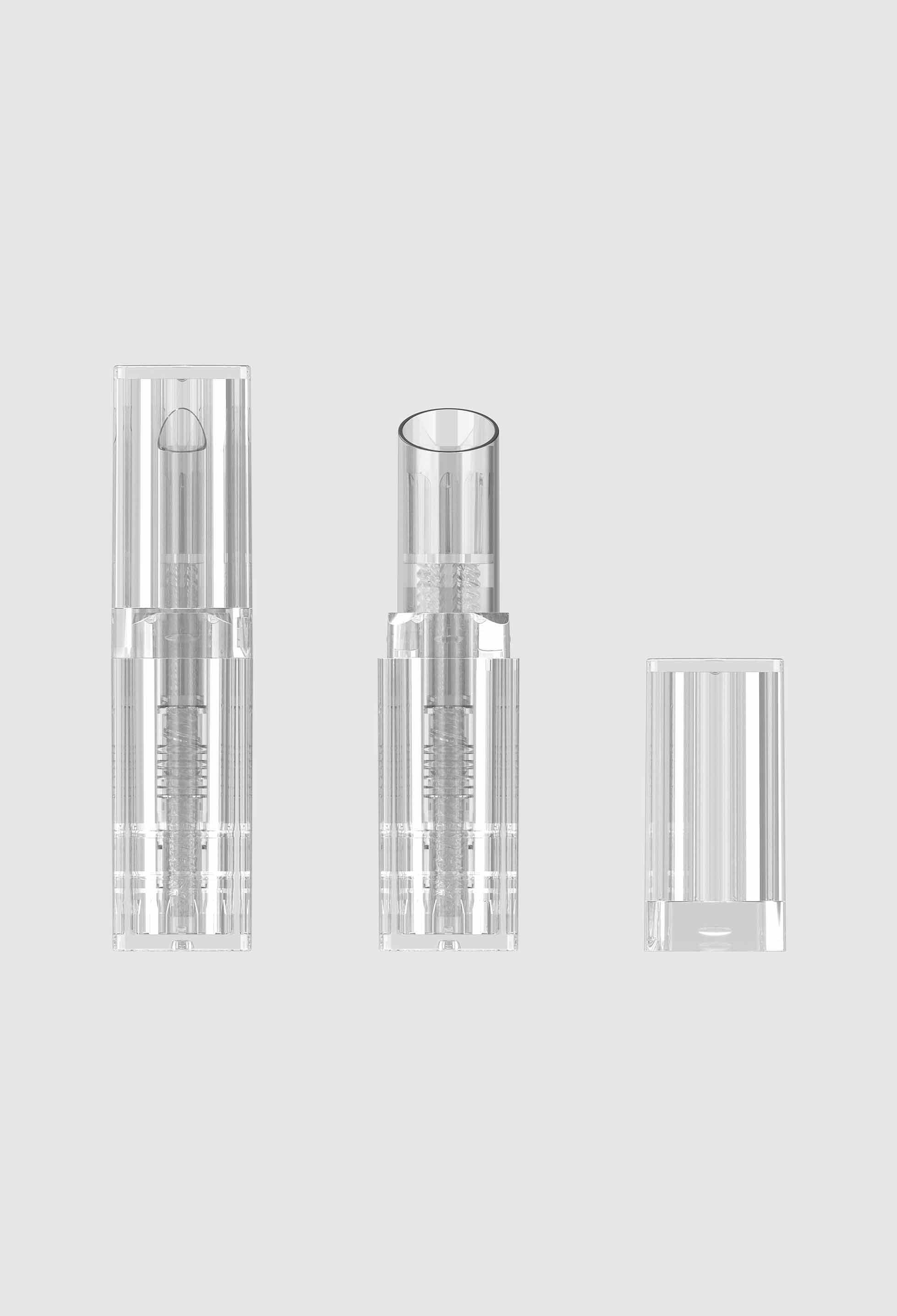 Transparente, spritzgegossene Lippenstifthülsenverpackung